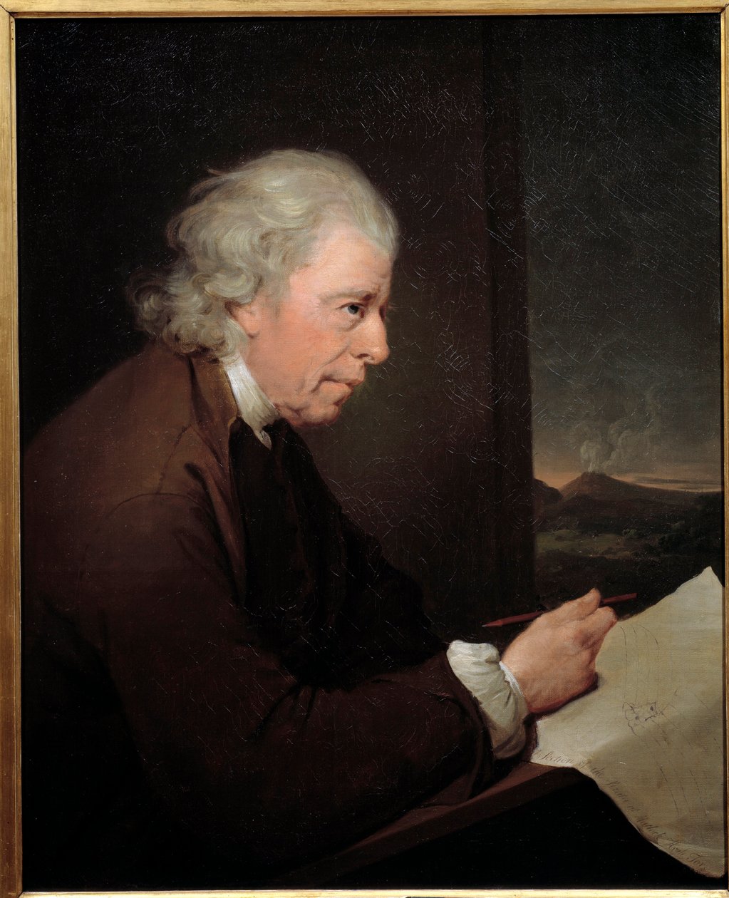 Portrét hodináře, geologa a fyzika Johna Whitehursta (1713-1788) Obraz Josepha Wrighta z Derby (1734-1797) od Joseph Wright of Derby
