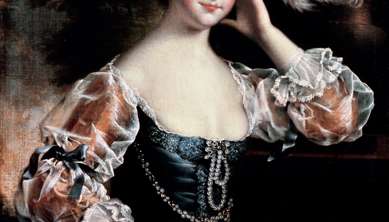Susanna Hope (detail z 1194) od Joseph Wright of Derby