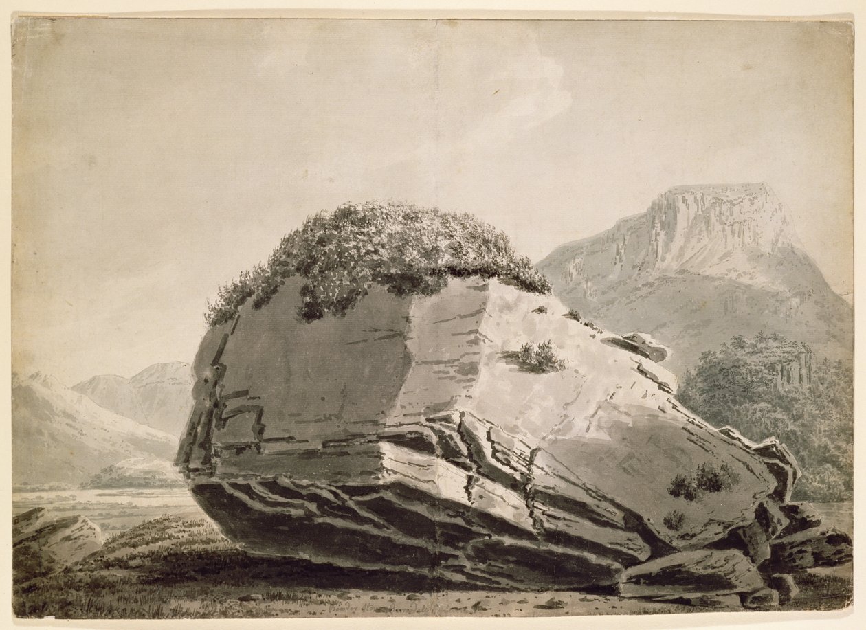 Bowderstone Borrowdale od Joseph Wright of Derby