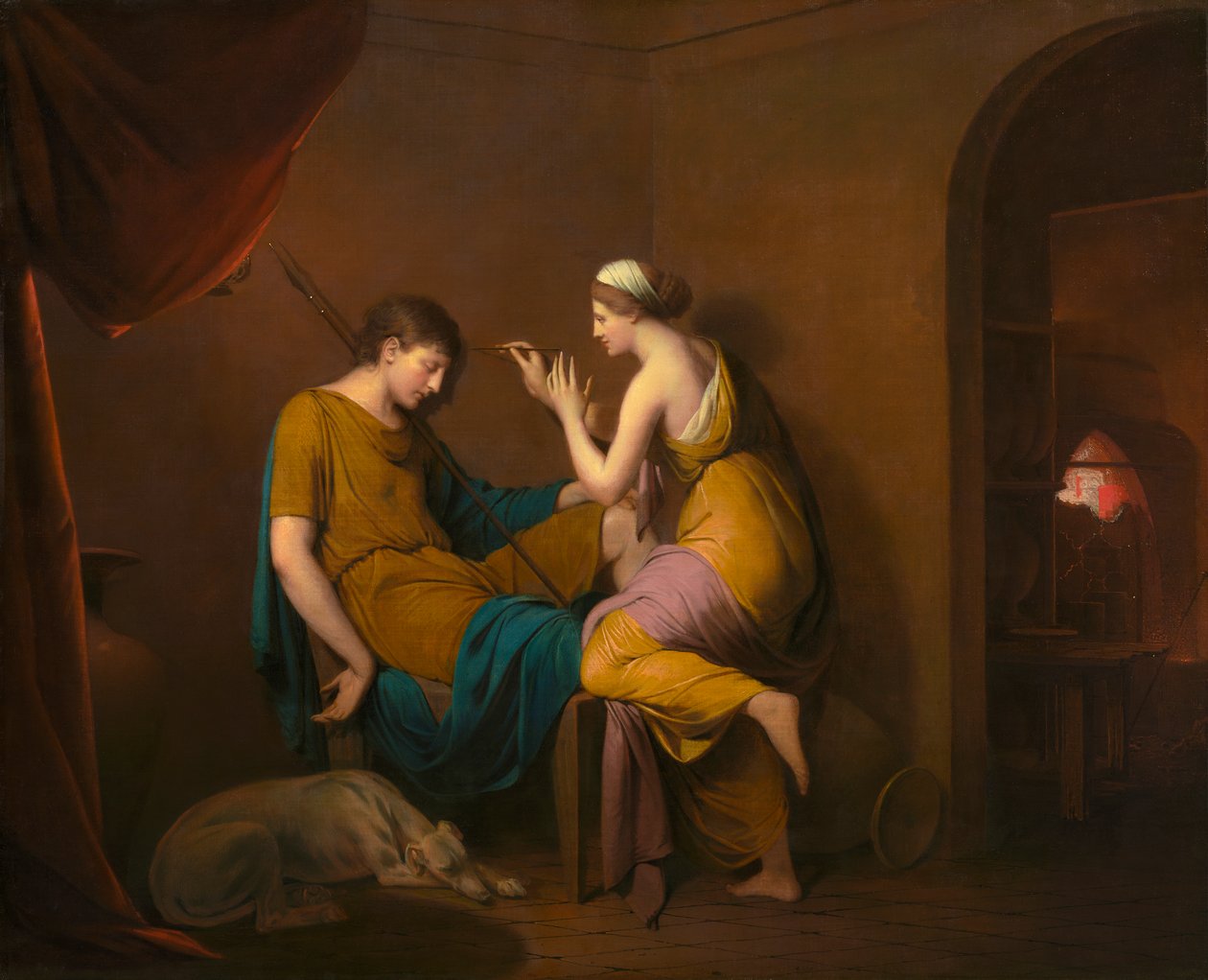 Korintská služka, 1782-84 od Joseph Wright of Derby