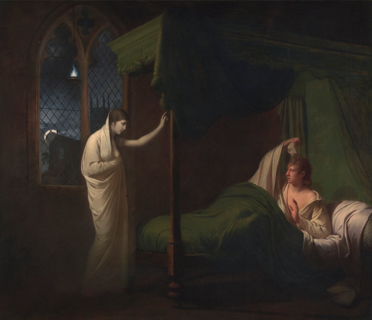 William a Margaret z Percyho „Reliques of Ancient English Poetry“ od Joseph Wright of Derby