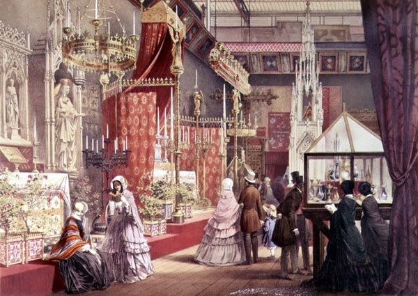 Velká výstava: Středověký dvůr, návrh Pugin, 1851 (viz také 205263) od Joseph after Nash