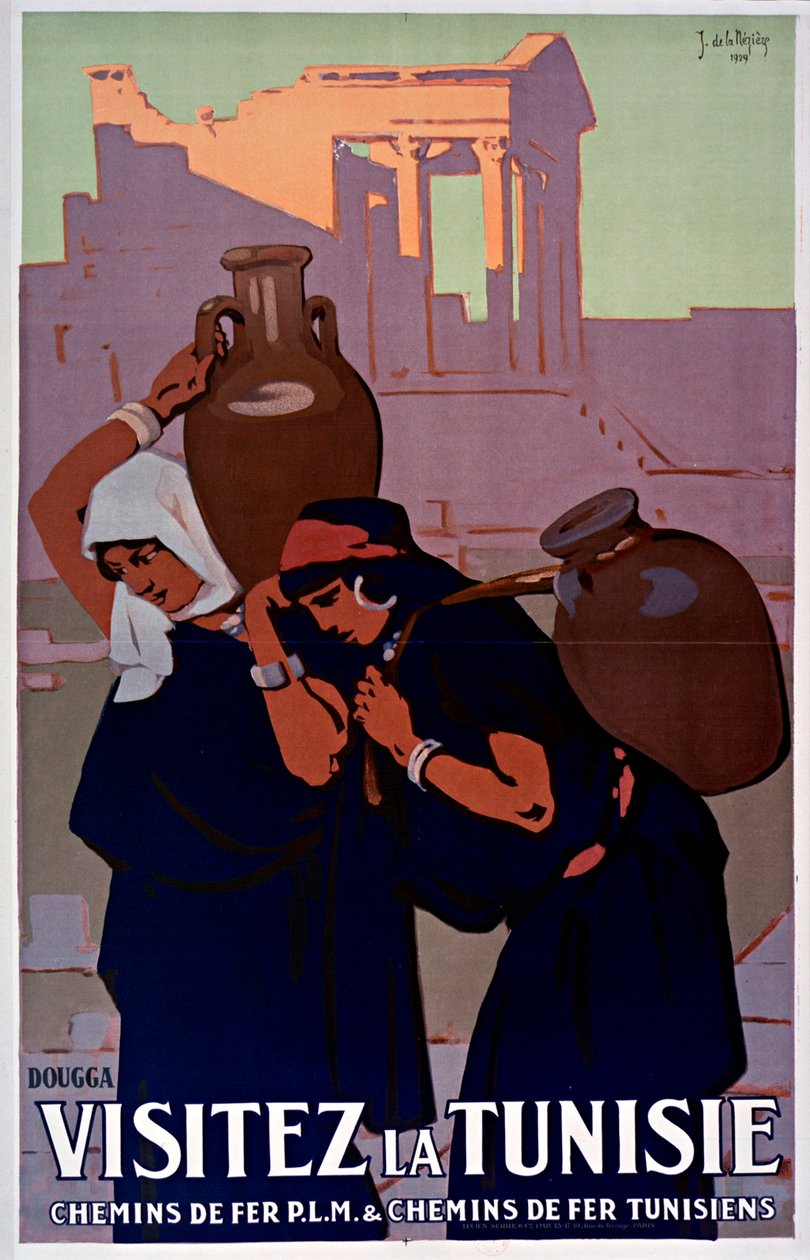 Dougga. Návštěva Tuniska, 1929. od Joseph de La Nézière