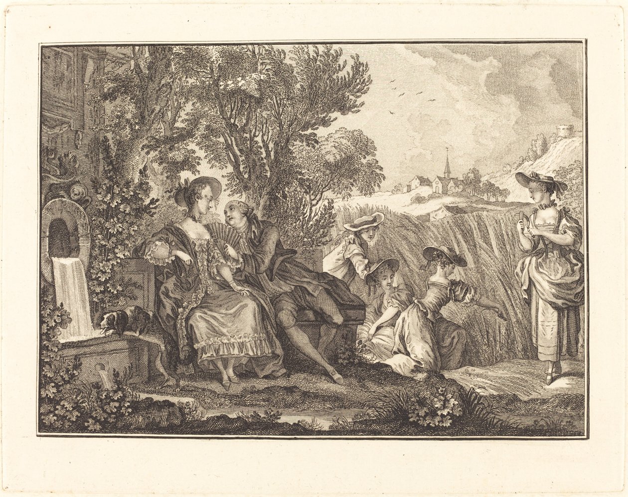 léto od Joseph de Longueil after Charles Eisen