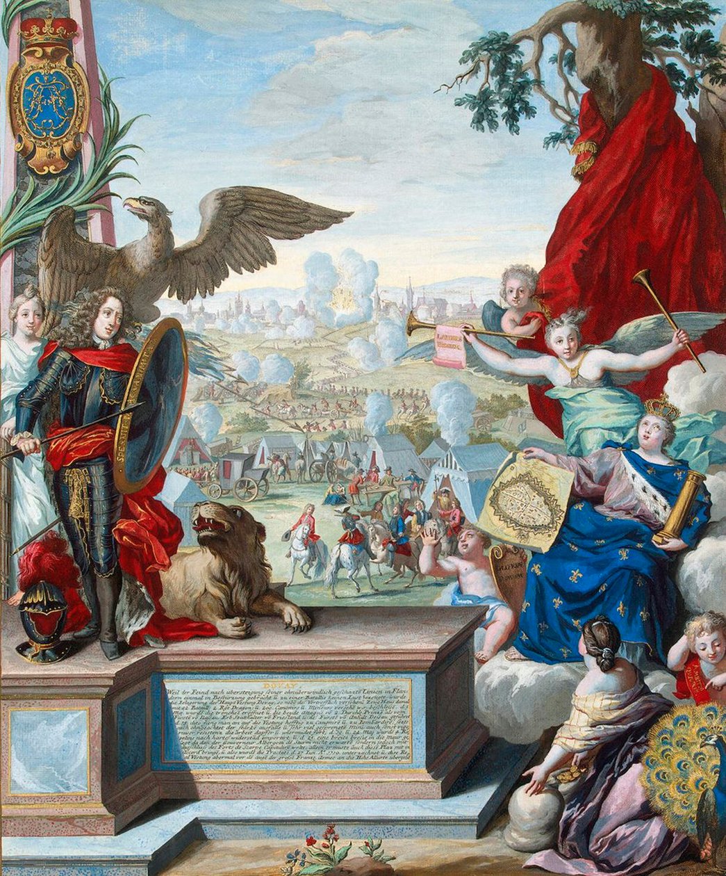 Dobytí pevnosti Douai spojeneckými vojsky v roce 1710, počátek 18. století. od Joseph de Montalegre