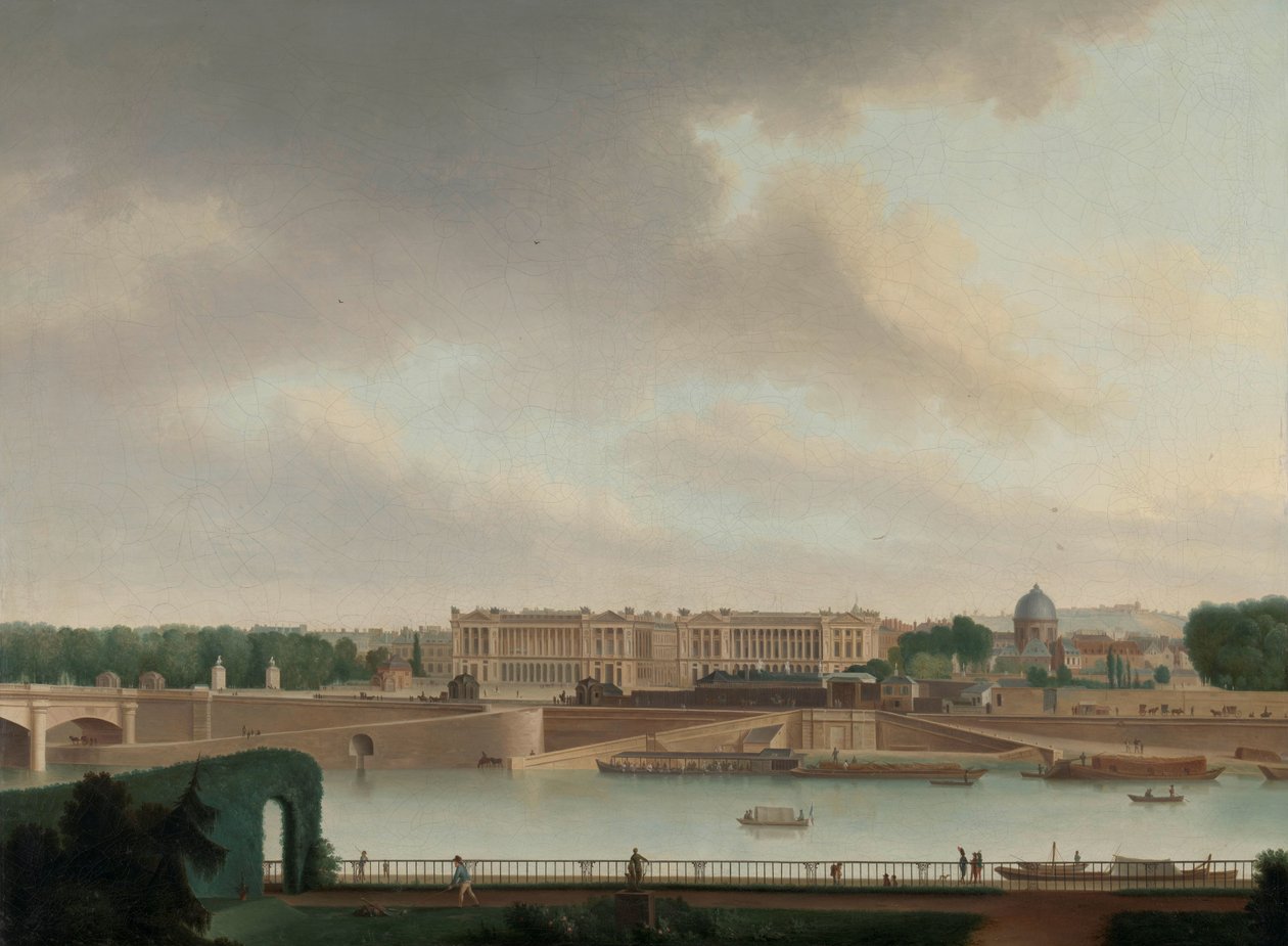Pohled z velvyslanectví Batavian v Paříži od Josephus Augustus Knip (signed by artist)