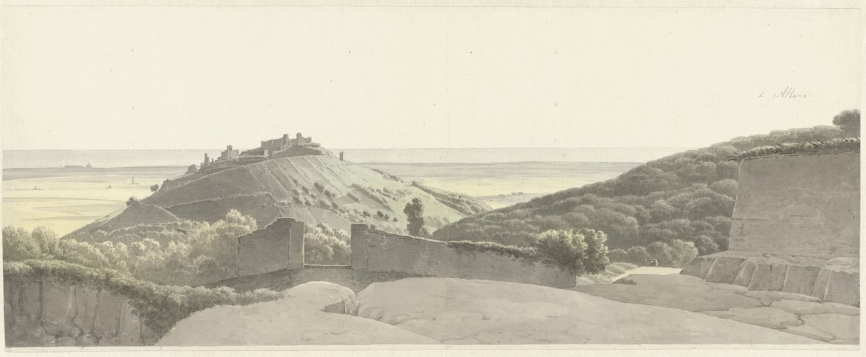 Krajina kolem Albano Laziale Krajina poblíž Albano od Josephus Augustus Knip