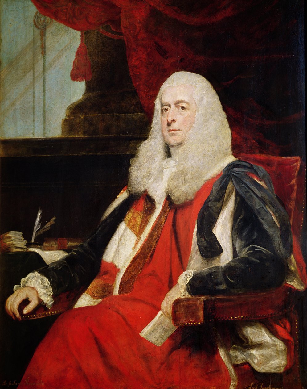 Alexander Loughborough, Earl Rosslyn a Lord Chancellor, 1785 od Joshua Reynolds