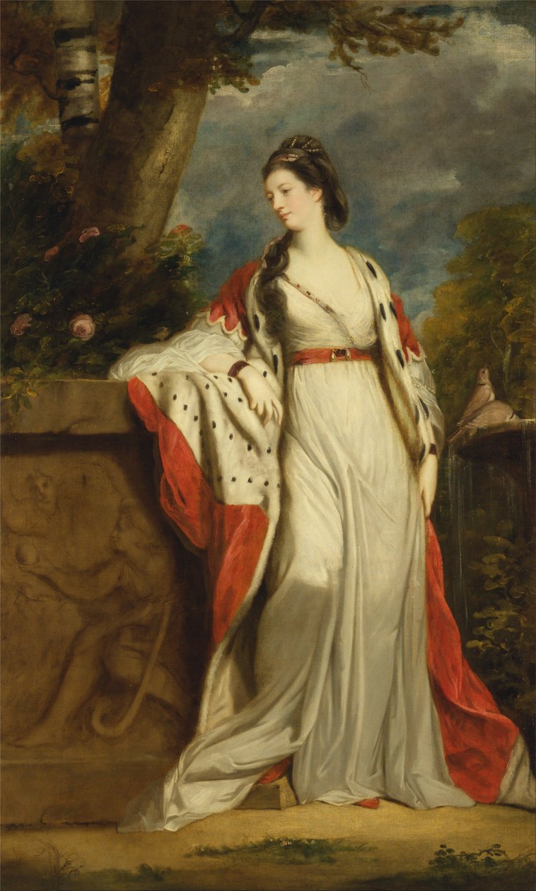 Elizabeth Gunning, vévodkyně z Hamiltonu a Argyll od Joshua Reynolds