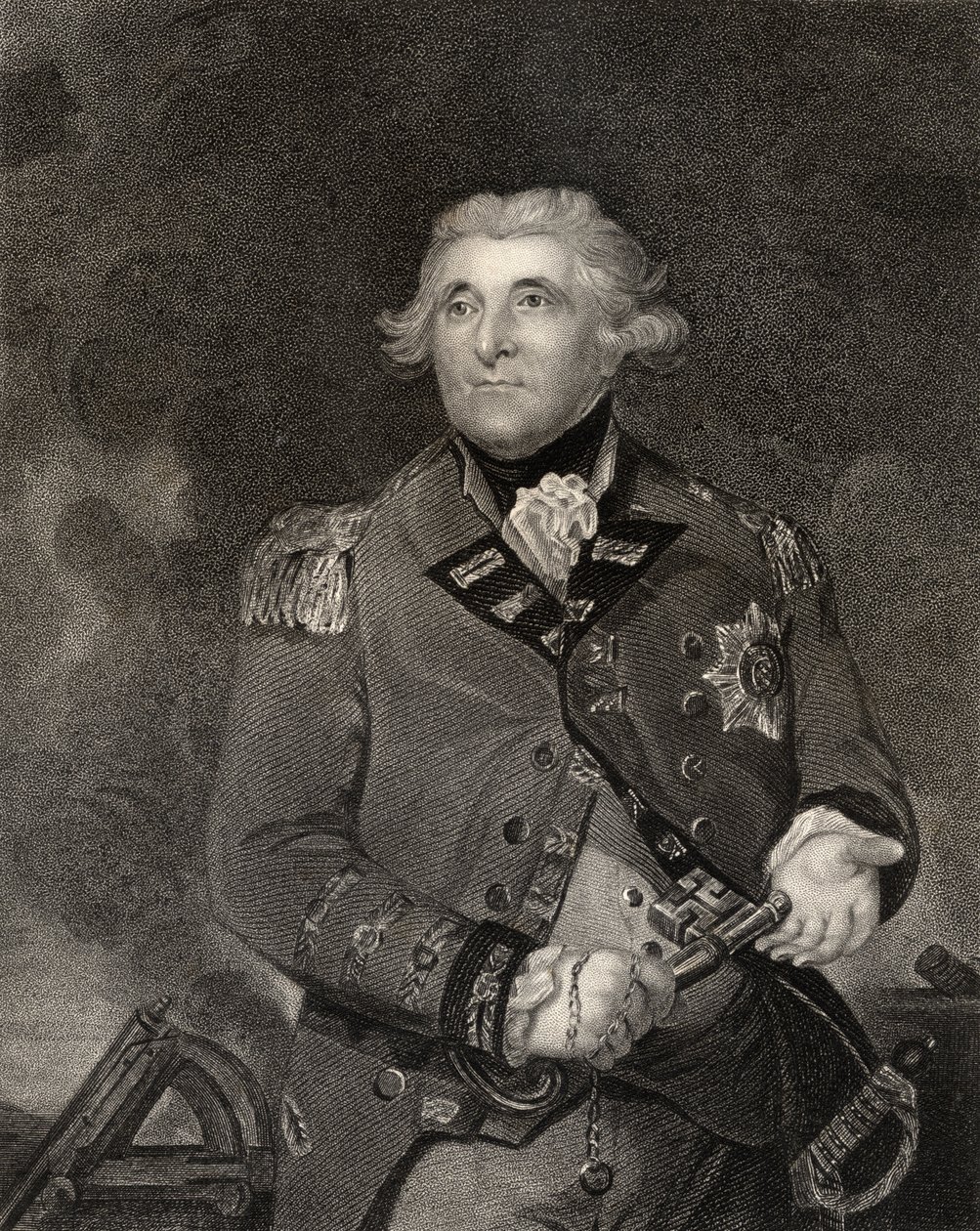 George Augustus Eliott, vyryl J. Cochran, z knihy "The National Portrait Gallery, Volume III", vydané kolem roku 1820. od Joshua Reynolds