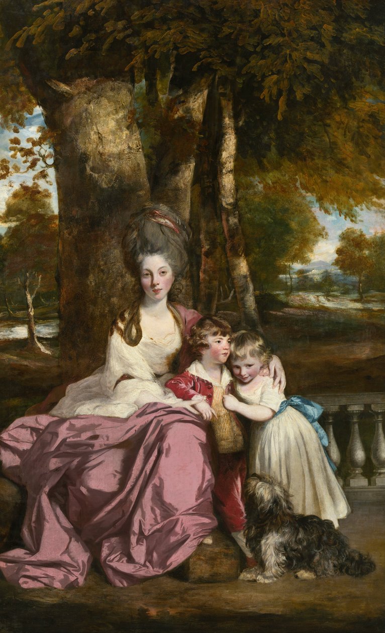 Lady Elizabeth Delmé a její děti od Joshua Reynolds