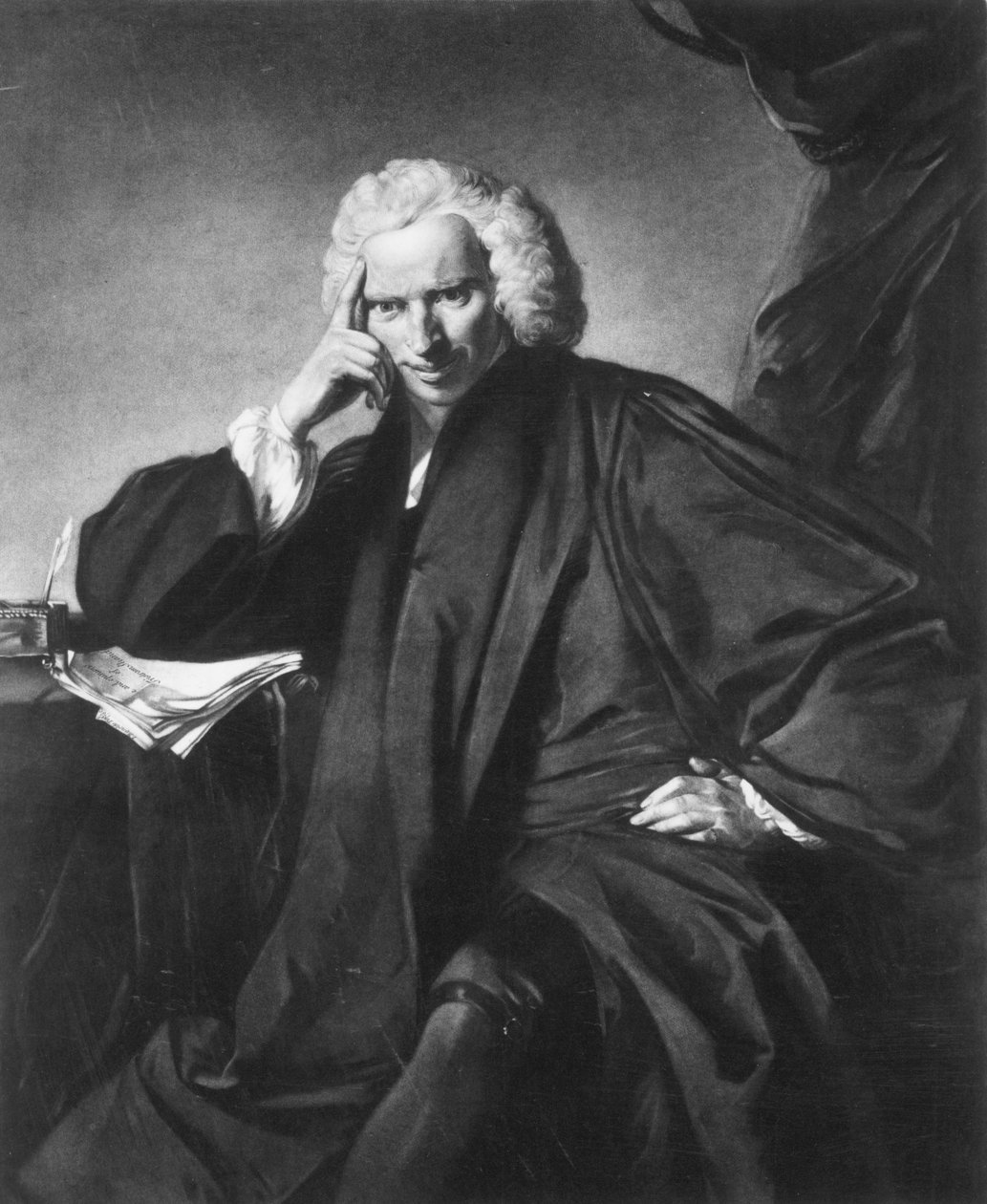 Laurence Sterne, rytý Edward Fisher od Joshua Reynolds