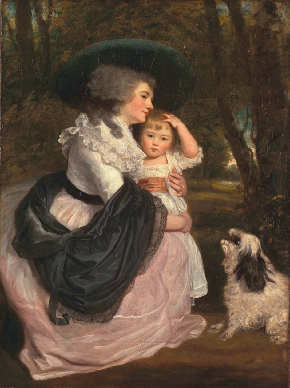 Lavinia, hraběnka Spencer a John Charles Spencer, vikomt Althorp, později Earl Spencer, kolem 1783-84 od Joshua Reynolds