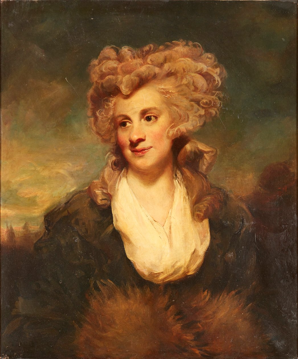 Poloviční portrét Lady De Clifford (olej na plátně) od Joshua (after) Reynolds
