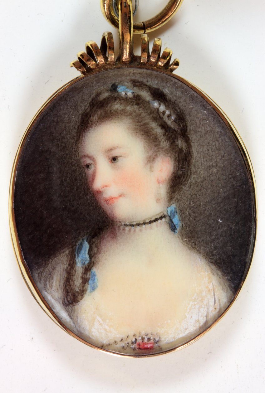 Lady Anne Campbell, hraběnka ze Strafford (smalt) od Joshua (after) Reynolds