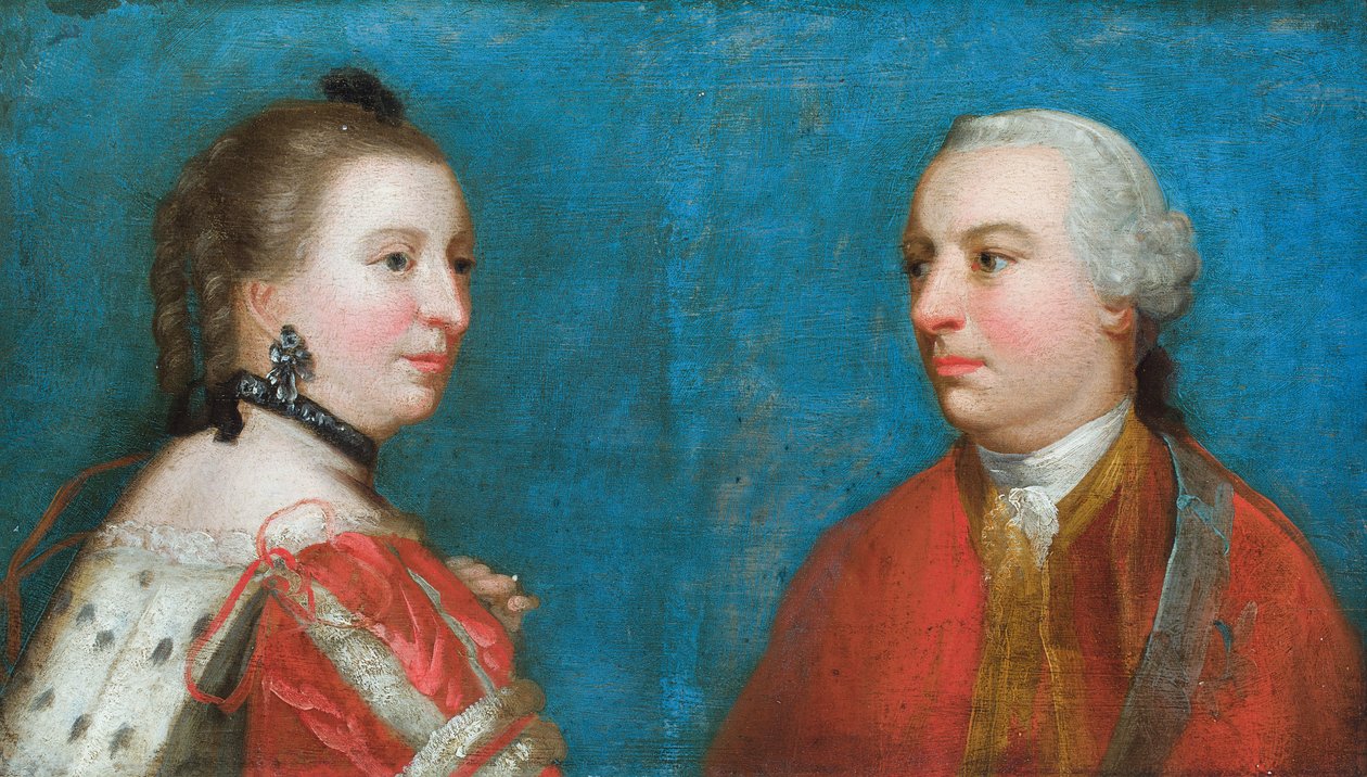 Portrét 1. vévody a 1. vévodkyně z Northumberlandu (olej na desce) od Joshua (after) Reynolds
