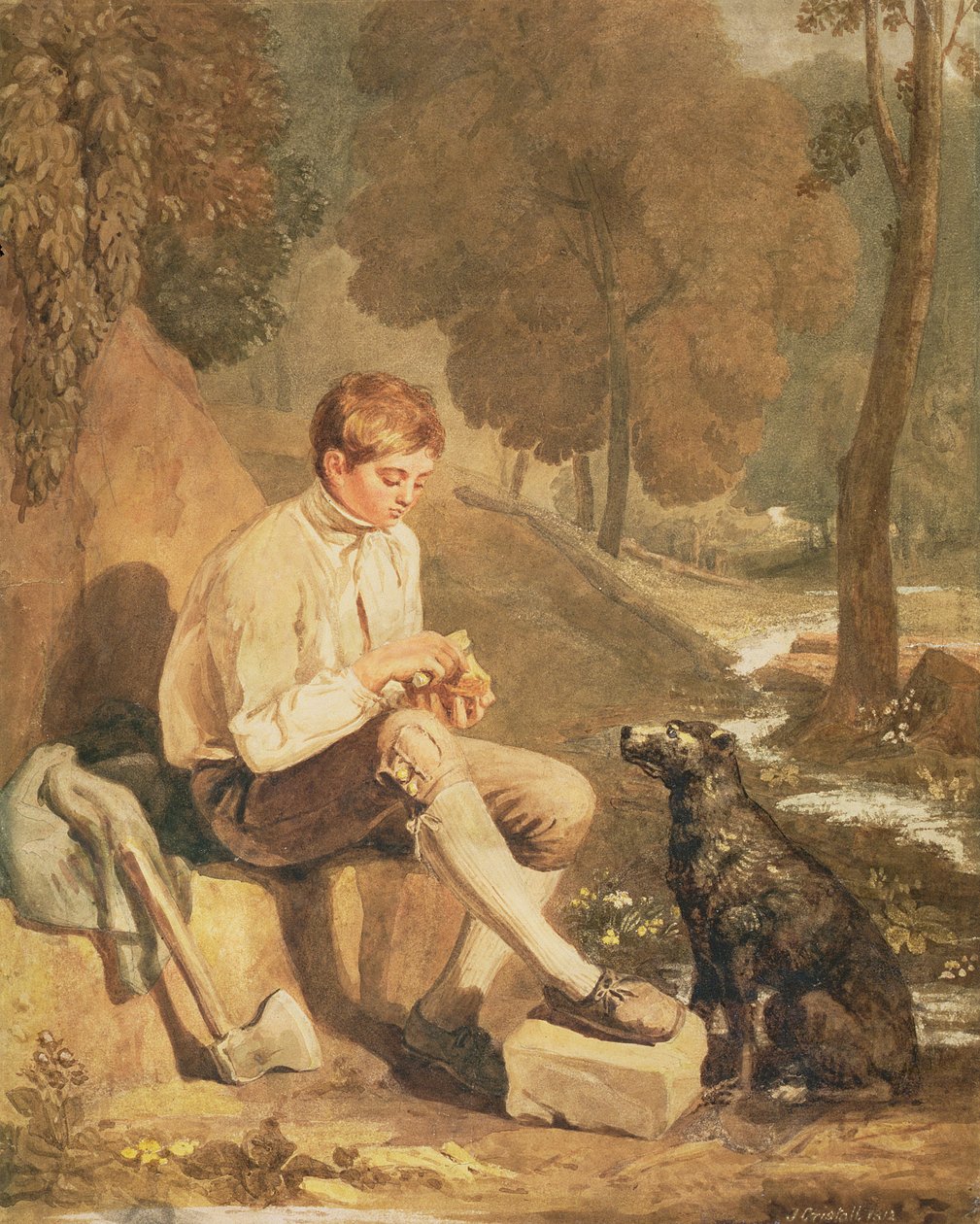 Mladý dřevorubec, 1812 od Joshua Cristall
