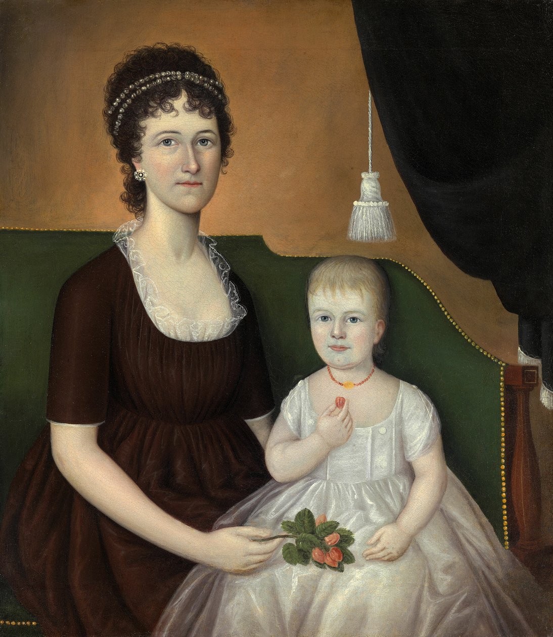 Elizabeth Grant Bankson Beatty Paní James Beatty a její dcera Susan, c. 1805. od Joshua Johnson