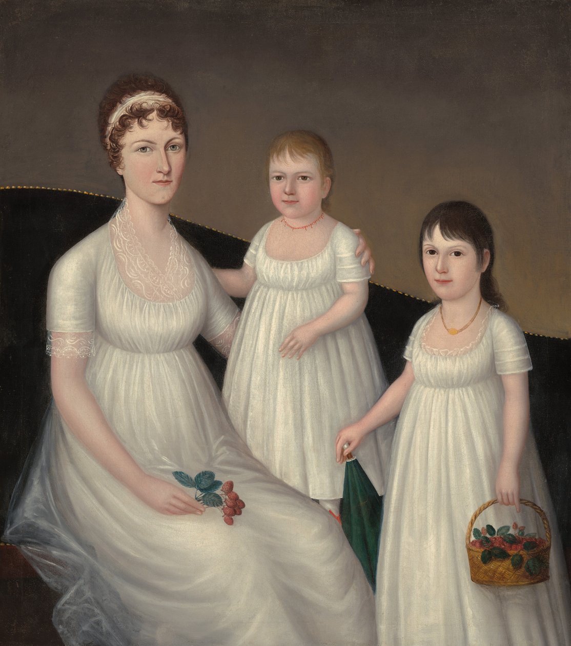 Grace Allison McCurdy Paní Hugh McCurdy a její dcery, Mary Jane a Letitia Grace, c1806. od Joshua Johnson