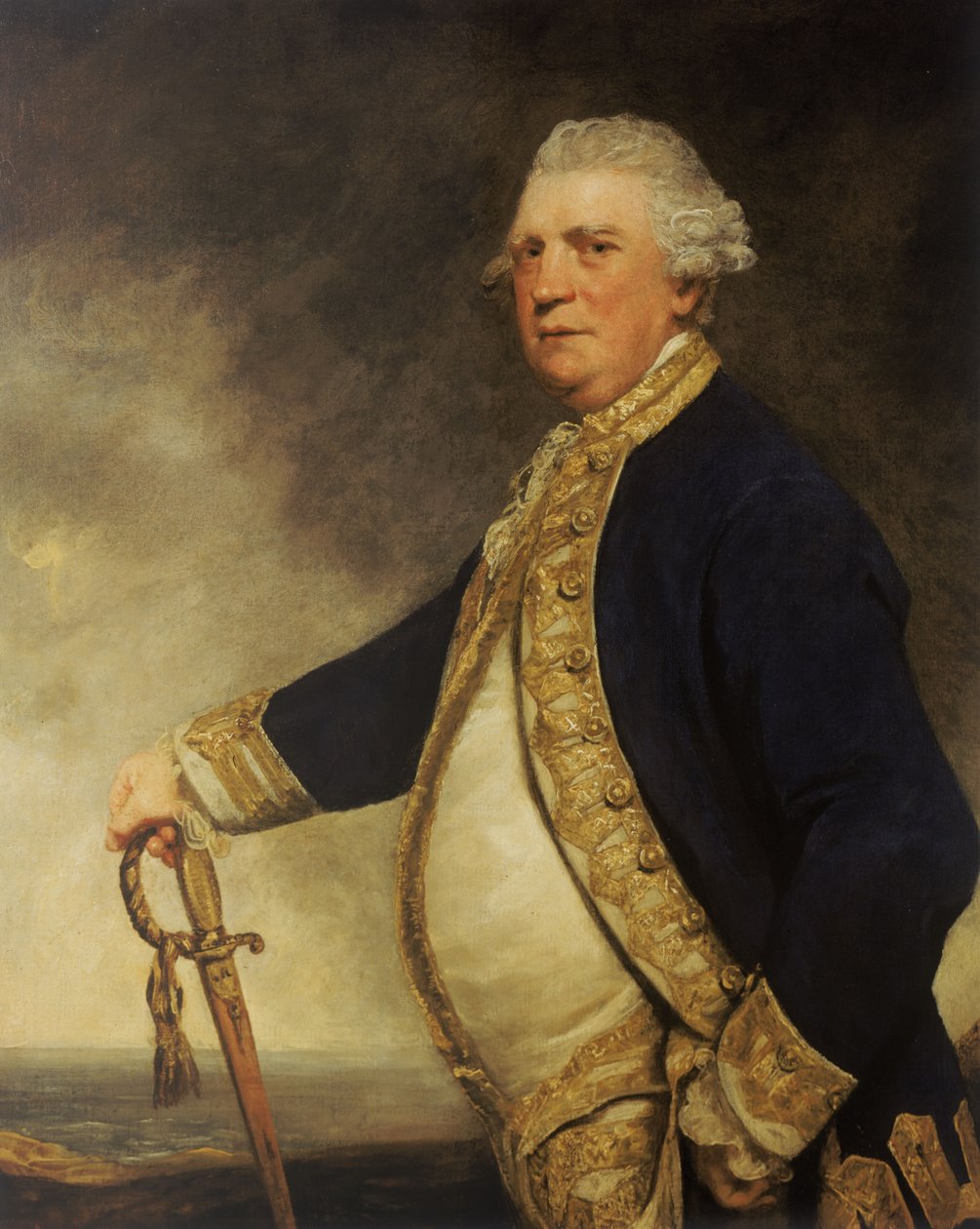 Admirál Augustus Keppel (1725-1786) od Joshua Reynolds