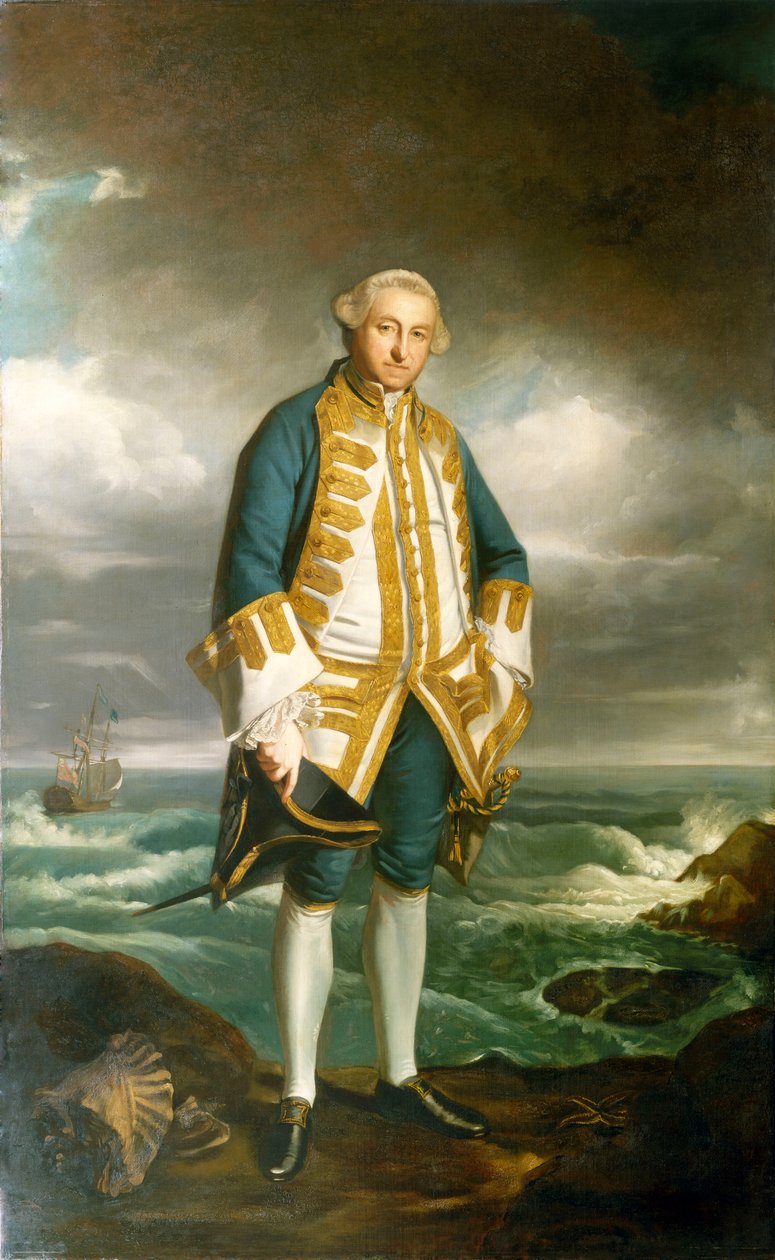 Admirál Edward Boscawen (1711-1761), asi 1750-60 (olej na plátně) od Joshua Reynolds