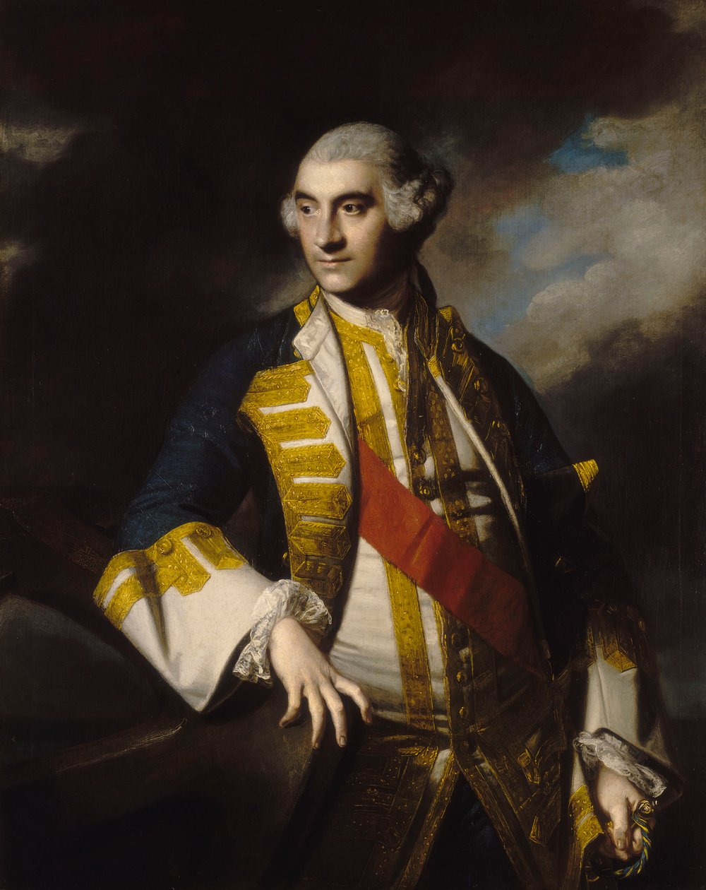 Admirál sir Charles Saunders (1713-1775), asi 1765 (olej na plátně) od Joshua Reynolds