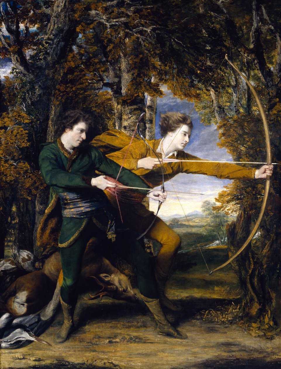 Plukovník Acland a lord Sydney: lučištníci od Joshua Reynolds