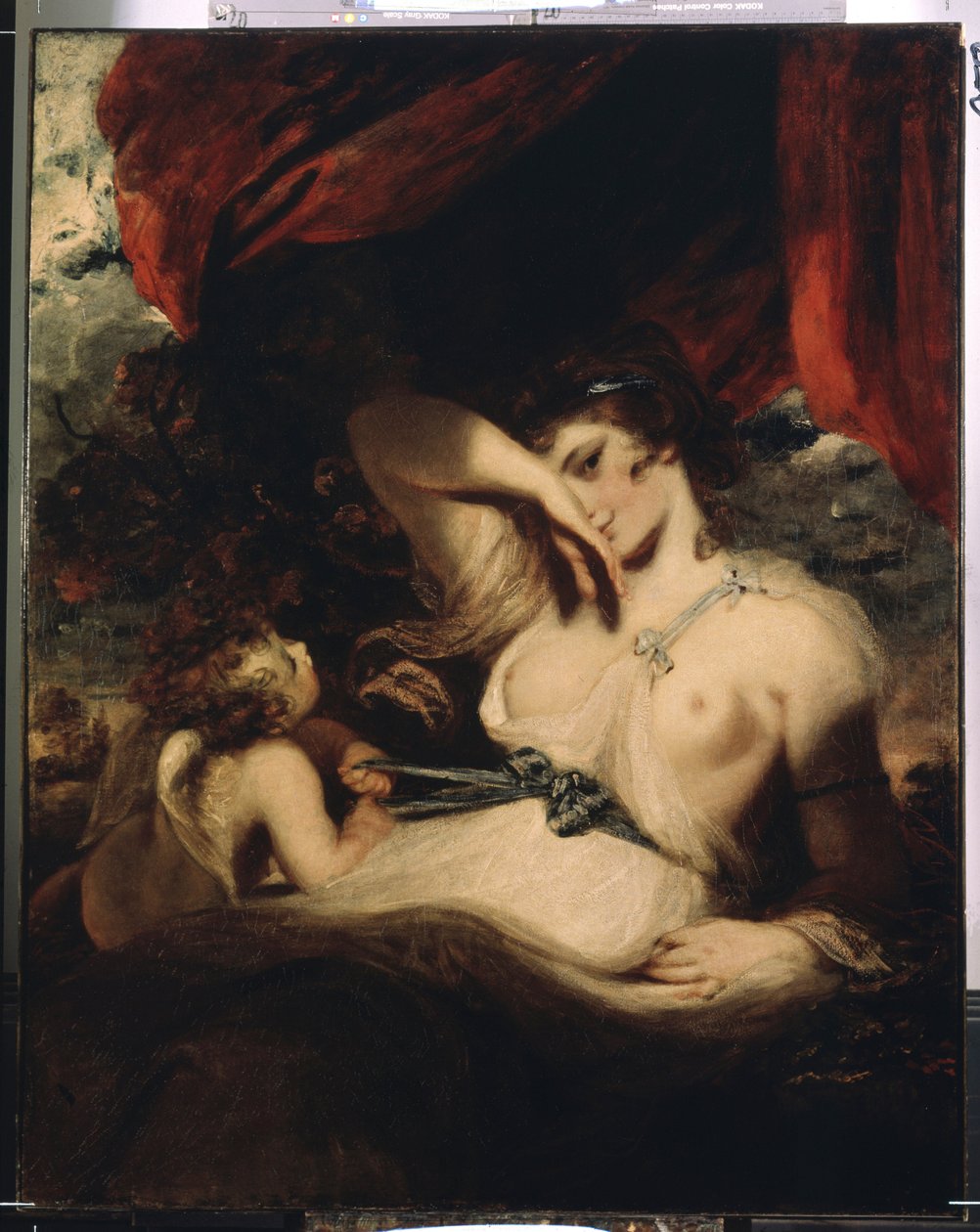 Amor rozvazující stuhu Venuše (Cupid Untying the Zone of Venus). Obraz sira Joshuy Reynoldse (1732-1792) od Joshua Reynolds