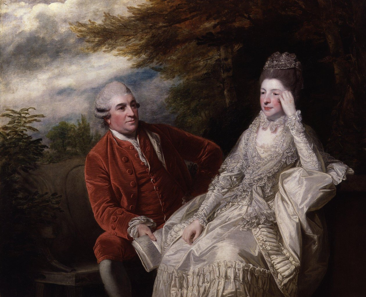 David Garrick; Eva Maria Garricková, rozená Veigelová od Joshua Reynolds