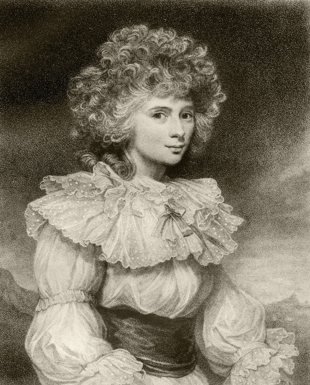 Elizabeth Cavendish, vévodkyně z Devonshire, vyryl F. Bartolozzi, z 