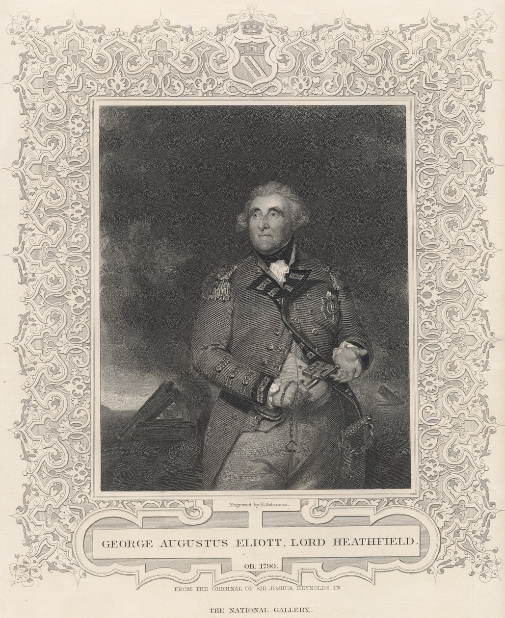 George Augustus Eliott, první baron Heathfield od Joshua Reynolds