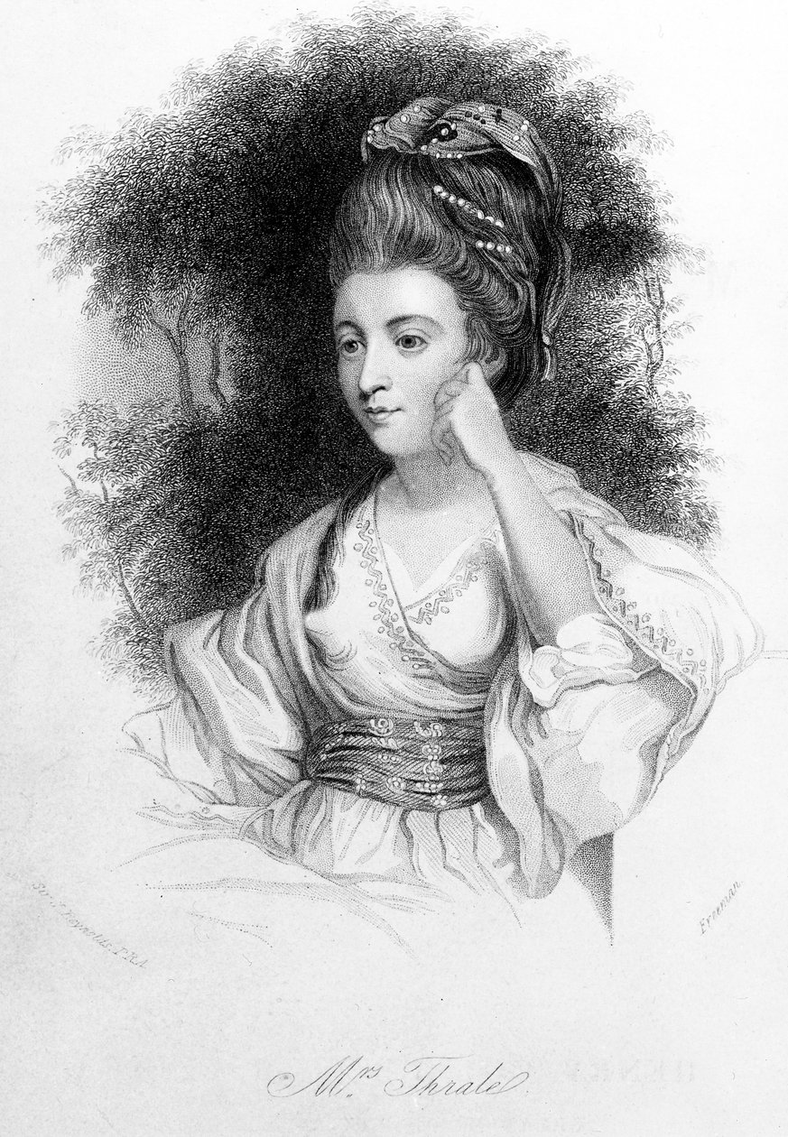 Hester Thrale, vyrytý Samuel Freeman, 1842 od Joshua Reynolds