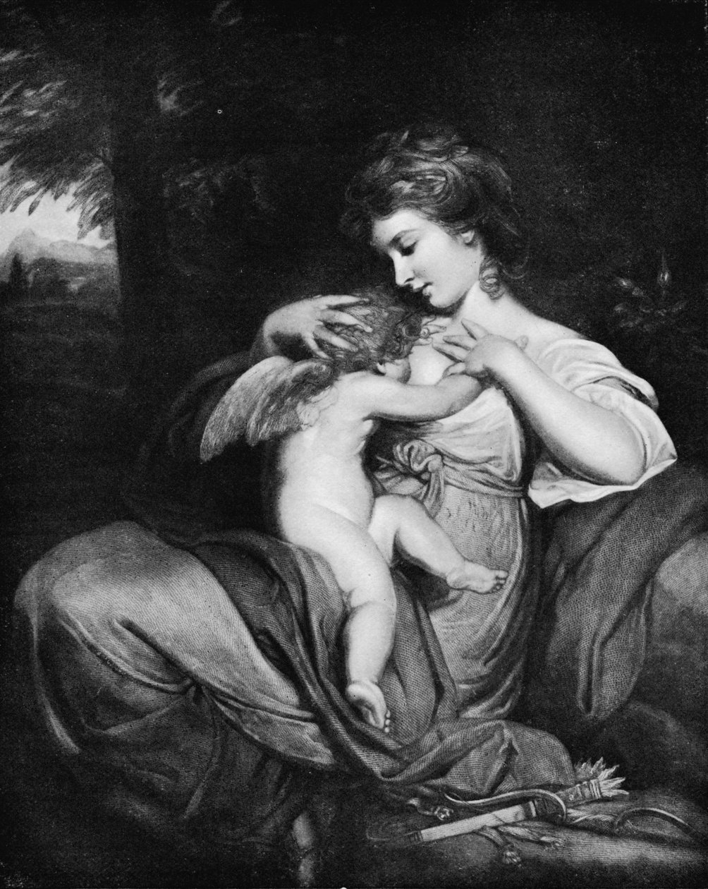 Hope Nursing Love Miss Morris jako Hope Nursing Cupid, c1770, 1912 od Joshua Reynolds