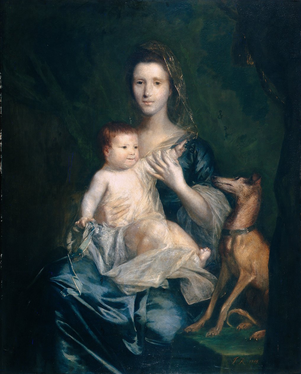 Jane Hamilton, manželka 9. lorda Cathcarta, a její dcera Jane, pozdější vévodkyně z Athollu od Joshua Reynolds