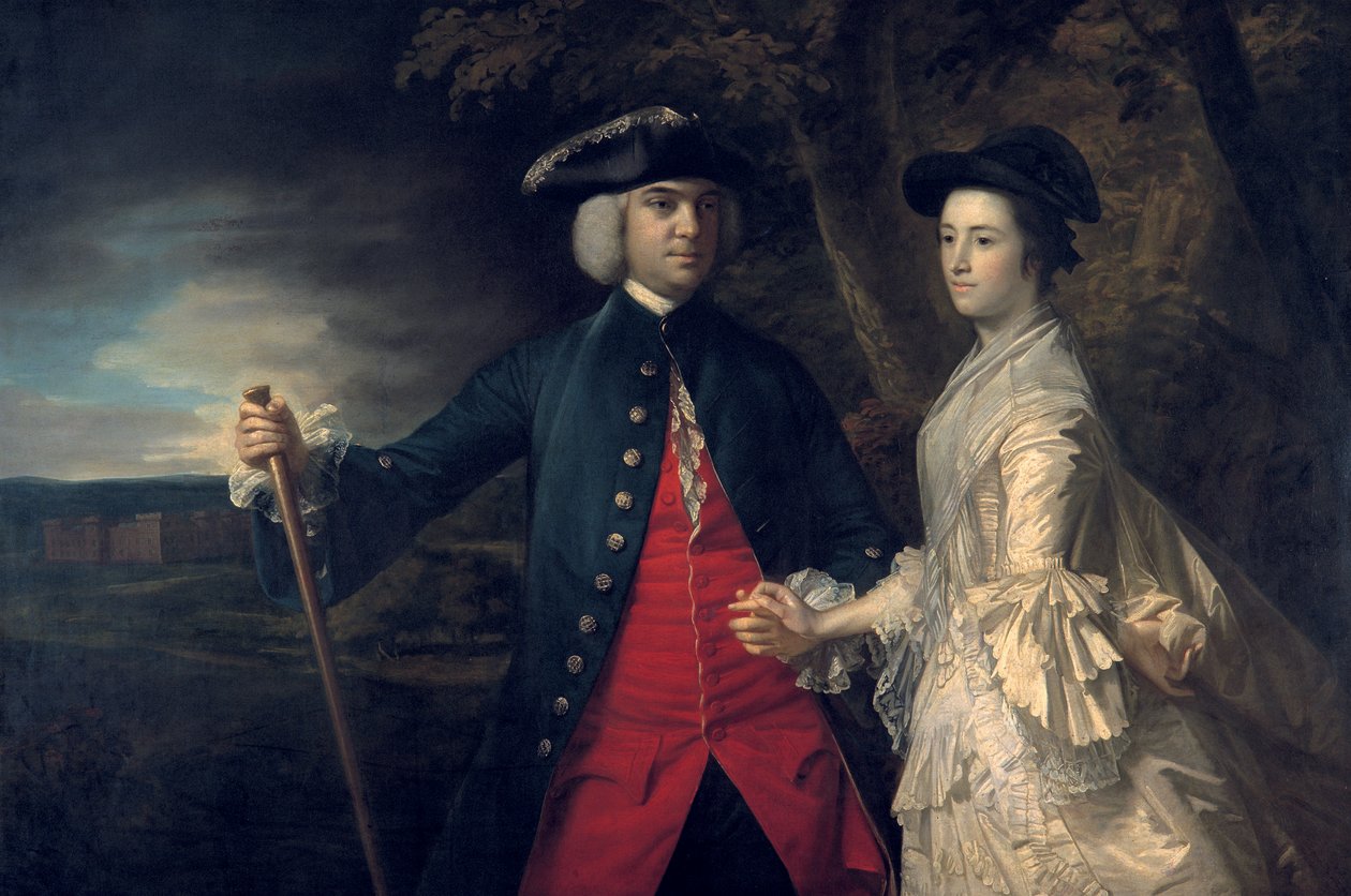 John, 2. hrabě z Egmontu a jeho druhá manželka Catherine, kolem roku 1759 od Joshua Reynolds