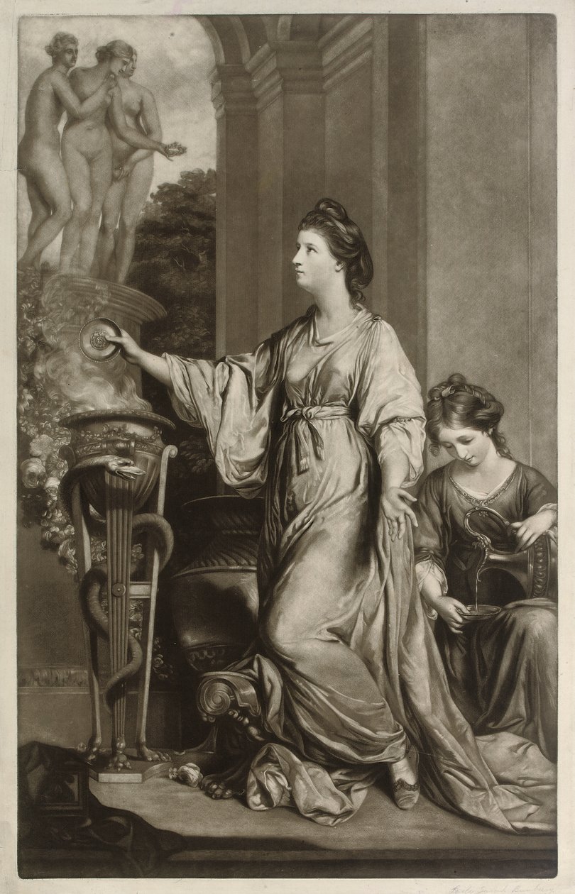Lady Sarah Bunbury, od Joshua Reynolds