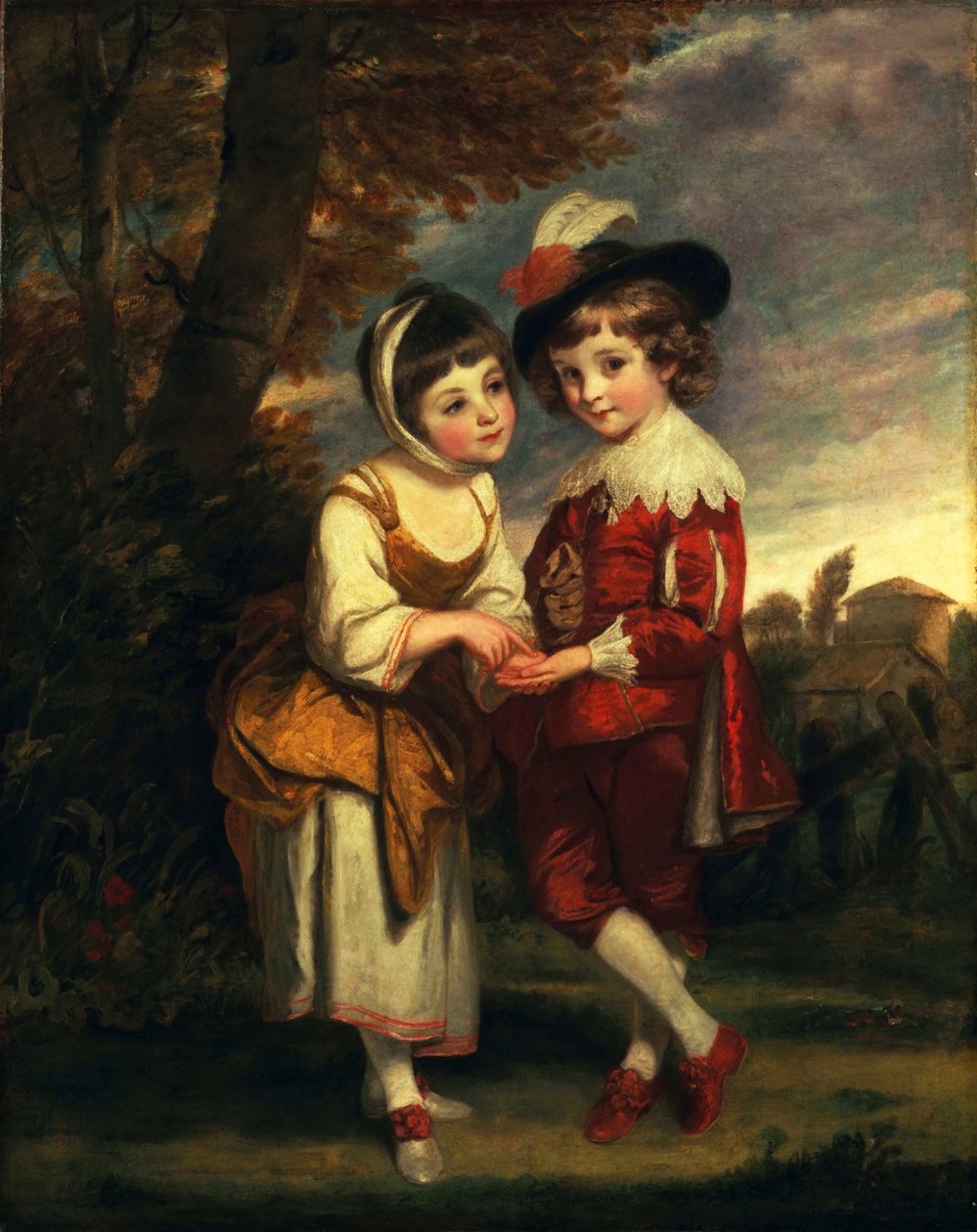 Lord Henry Spencer a lady Charlotte Spencerová, později Charlotte Naresová: Mladí věštci od Joshua Reynolds