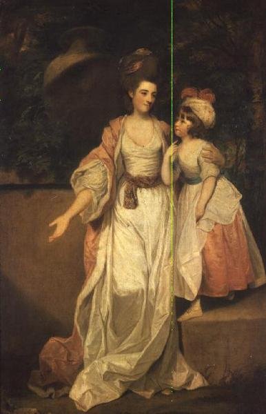 Paní Thomas Jelf Powis a její dcera Catherine od Joshua Reynolds