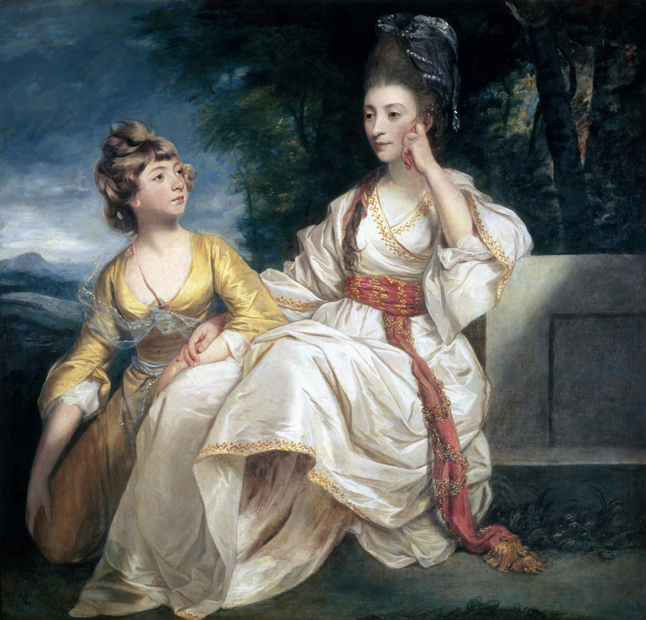 Paní Thraleová a její dcera Hester (Queeney) 1777-78 od Joshua Reynolds
