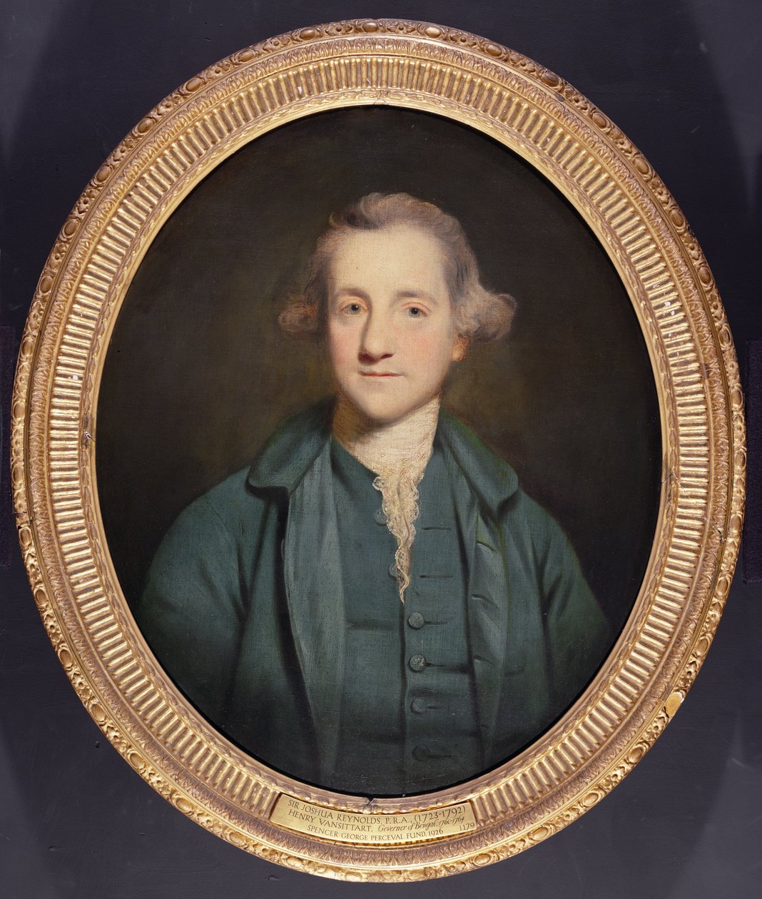 Portrét Henryho Vansittarta, guvernéra Bengálska, c.1751-54 od Joshua Reynolds