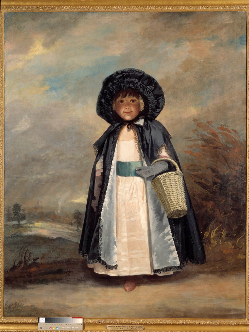 Portrét slečny Frances Crewe Portrét Frances Anne (Greville), Lady Crewe (zemřel 1818) a manželky Johna Crewea. obraz od Joshuy Reynoldse (1723-1792) od Joshua Reynolds
