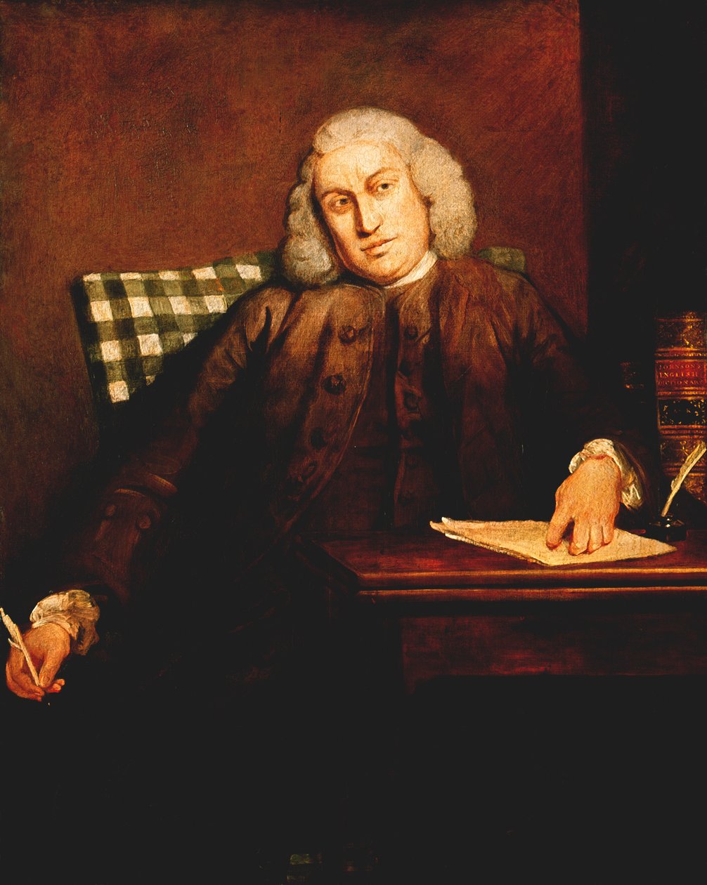 Samuel Johnson, anglický literát, 1756-1757 od Joshua Reynolds