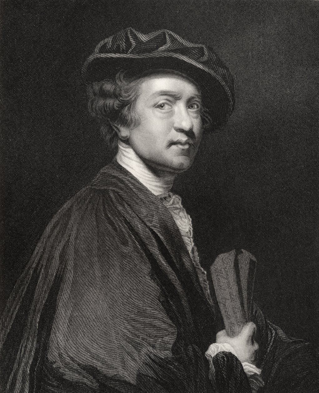Sir Joshua Reynolds, vyrytý J. Cochranem, z 