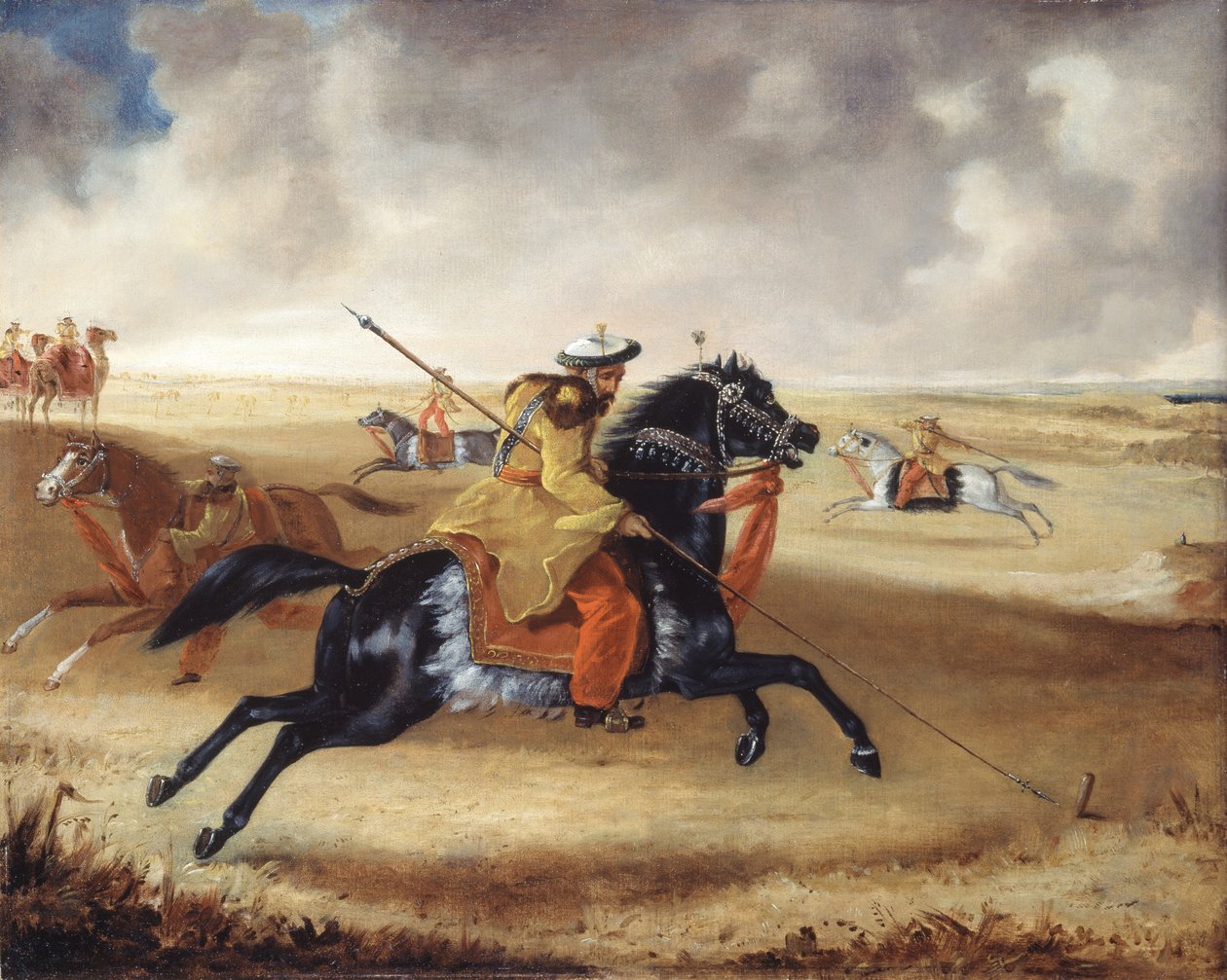 Skinnerův kůň při cvičení, kolem roku 1840 od Joshua Reynolds