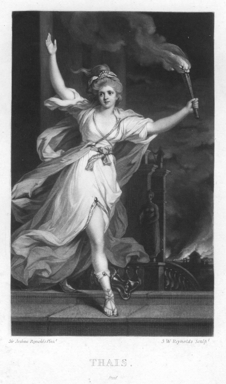 Thais, c1740-1790 od Joshua Reynolds