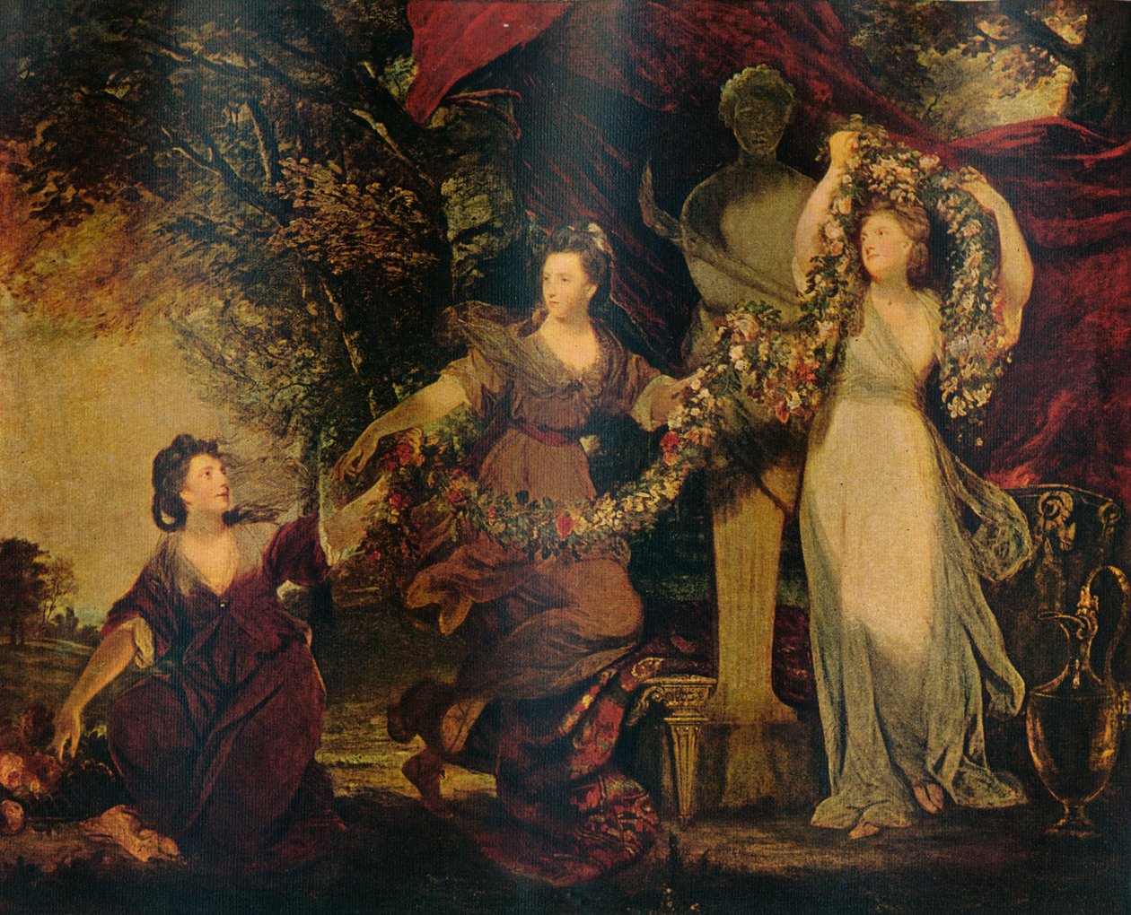 The Graces Decorating a Terminal Figure of Hymen, 1773, 1911 od Joshua Reynolds