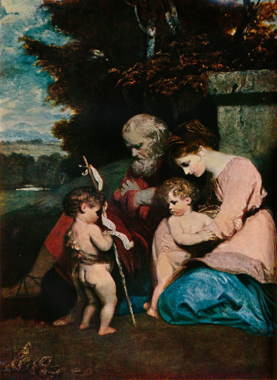 Svatá rodina s dítětem sv. Jana, 1788-9 od Joshua Reynolds