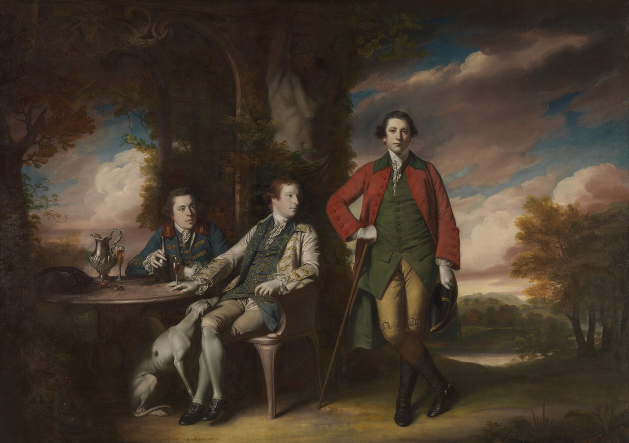 Ctihodný Henry Fane 1739-1802 s Inigem Jonesem a Charlesem Blairem, 1761-66. od Joshua Reynolds