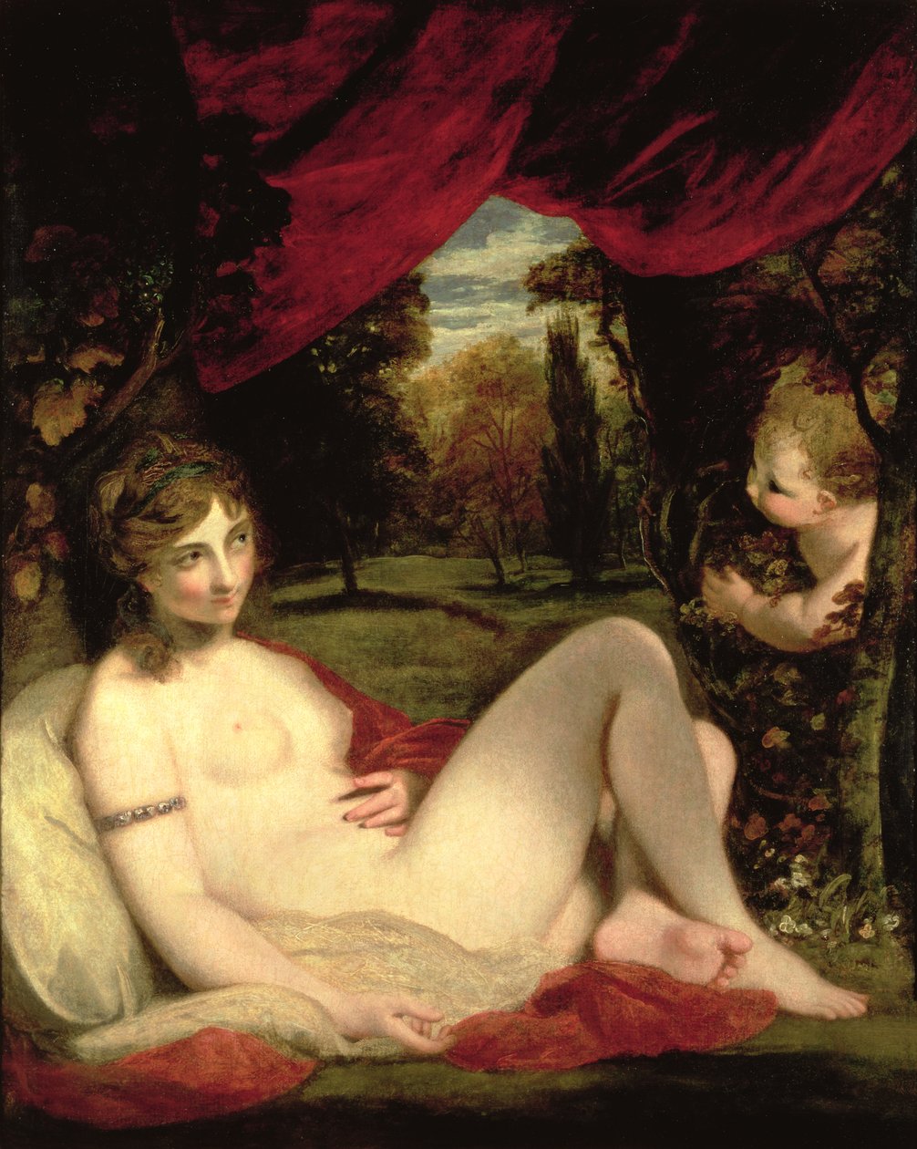 Venuše a Amor, kolem roku 1785 od Joshua Reynolds