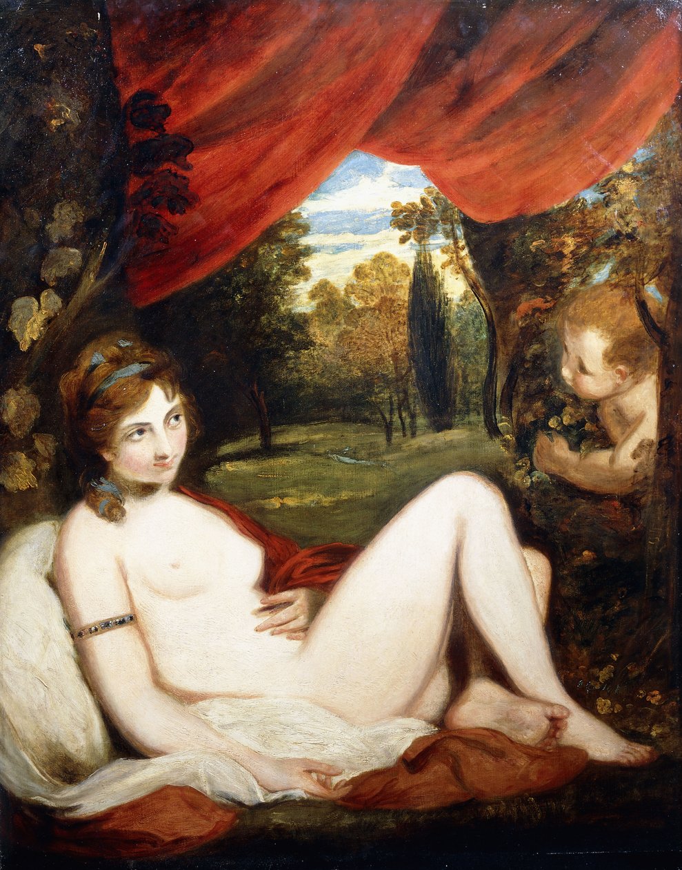 Venuše a Cupid, nebo "The Wanton Bacchante", od Joshua Reynolds